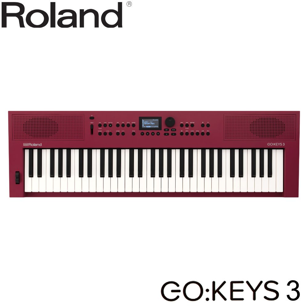 楽天市場】Roland 高音質 電子キーボード GO KEYS 3 赤 RD 61鍵盤