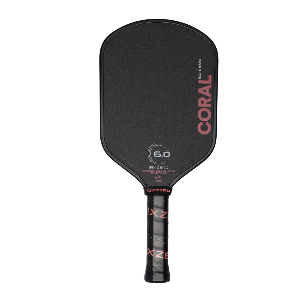 Six Zero Coral Pickleball Paddle | Next Gem™ Control & Power – Six