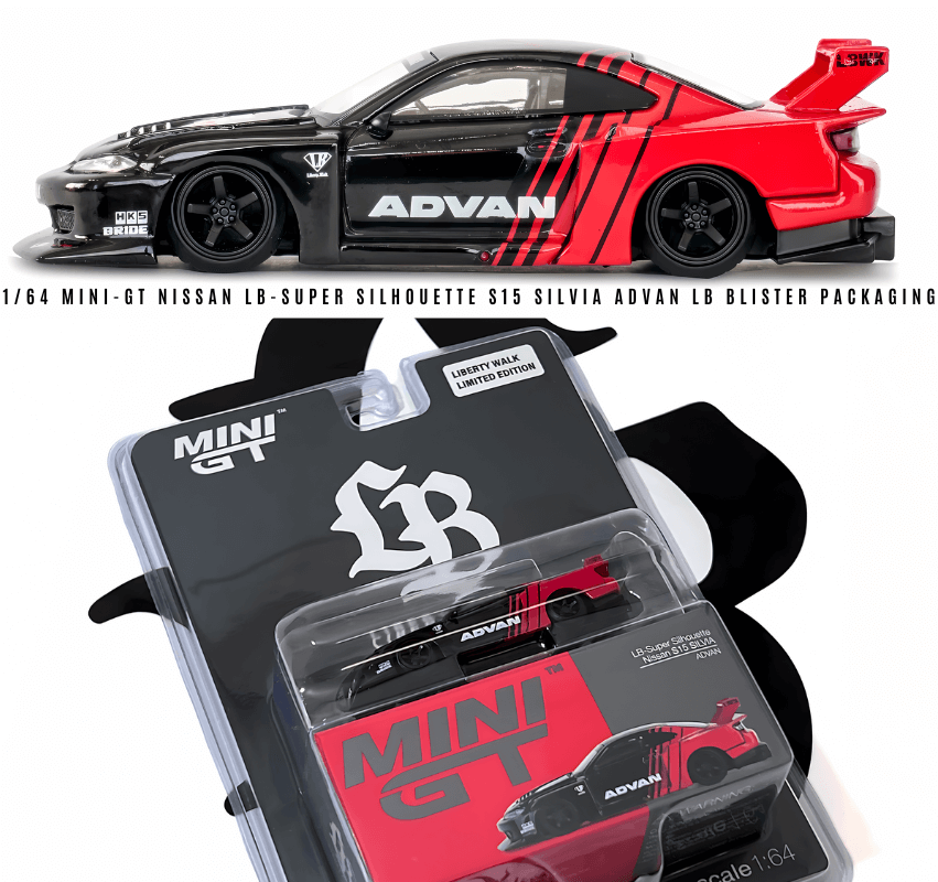 1/64スケール MINI GT「日産 LB-Super Silhouette S15 シルビア 