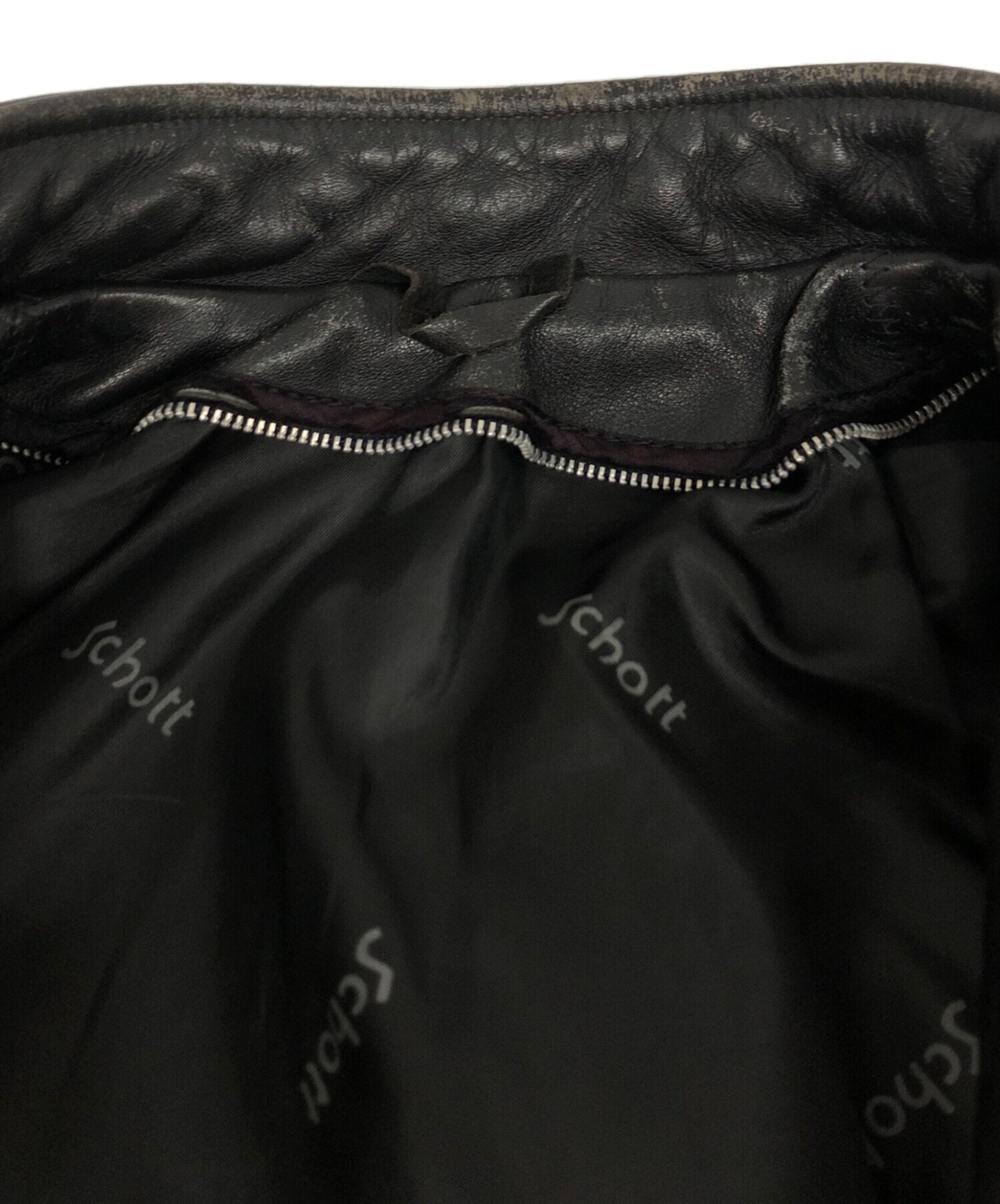 中古・古着通販】Schott (ショット) シングルライダースジャケット