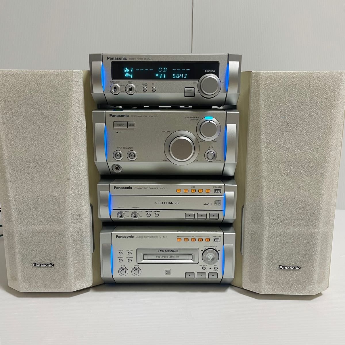 Panasonic パナソニック システムコンポSC-HD615 5CD/5MDステレオ