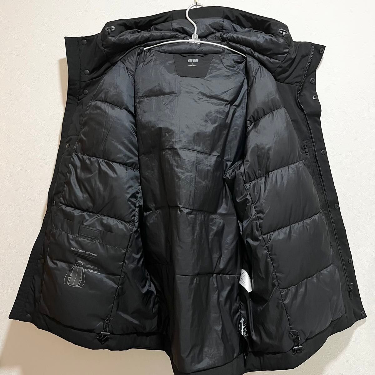 UNIQLO ユニクロ ハイブリッドダウンパーカ ブラック XL｜Yahoo!フリマ