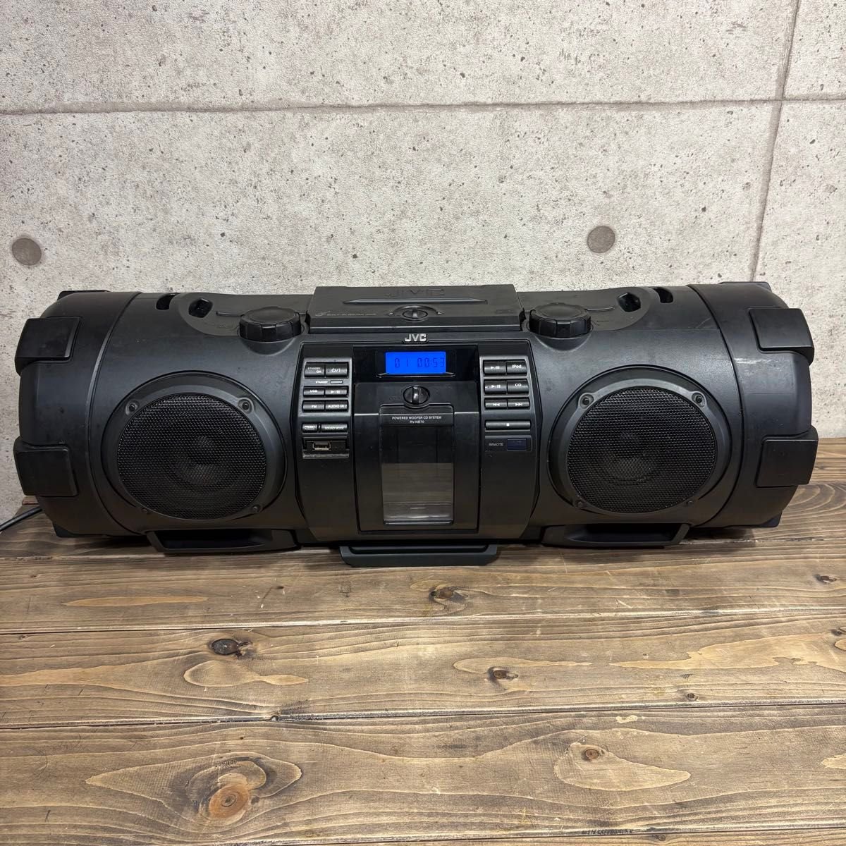 JVC RV-NB70-B パワードウーハー CDシステム スピーカー ビクター