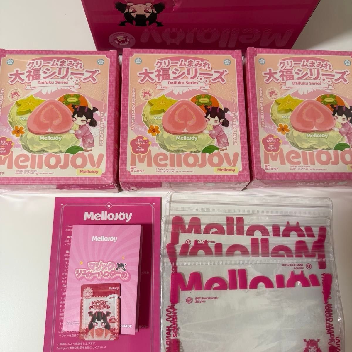 8*3様 新品未開封！mellojoy クリームまみれ大福 シリーズ スクイーズ
