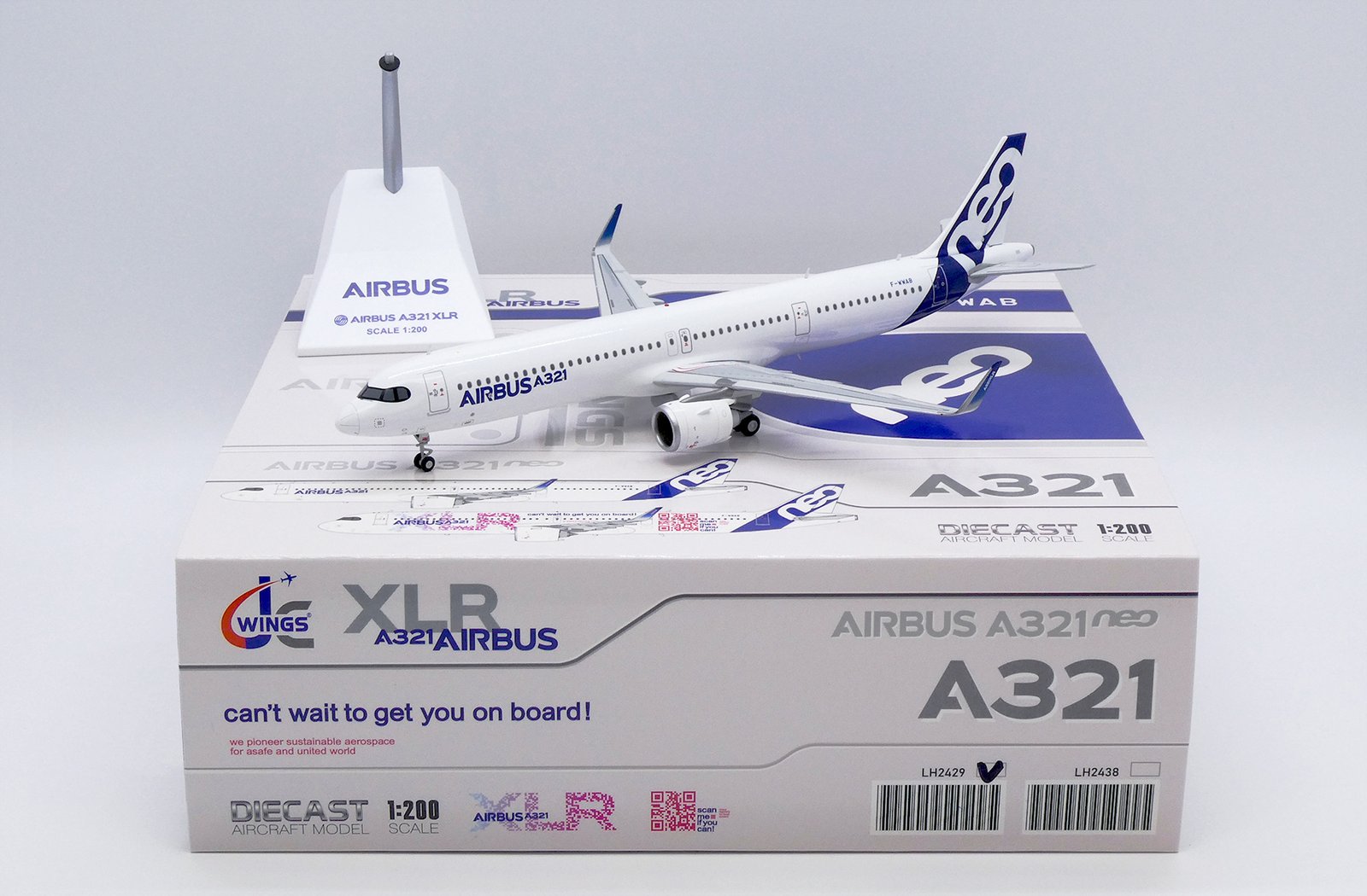 1:200 Airbus House Color A321neo F-WWAB JC Wings LH2429 - Diecast