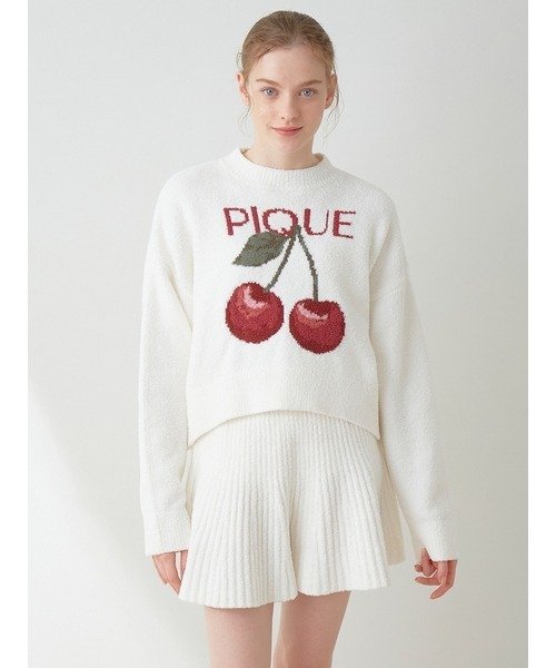 gelato pique（ジェラートピケ）の「チェリージャガードプルオーバー