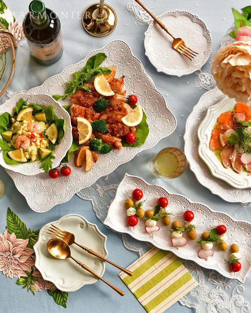 メルレットホワイトプレート16cm/イタリア製｜輸入食器・雑貨の通販