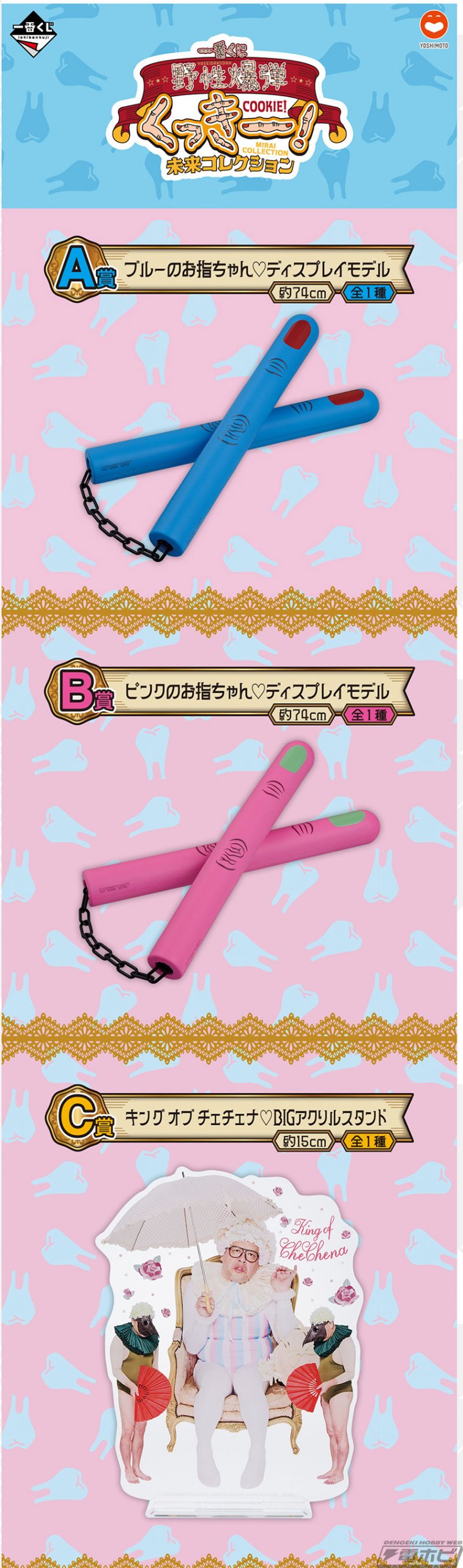 一番くじ 野性爆弾くっきー！ 未来コレクション」の全ラインナップ公開