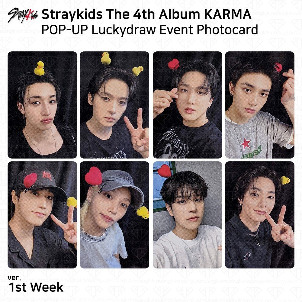 Stray Kids 4th Album Karma POP-UP STORE 1st Week LuckyDraw