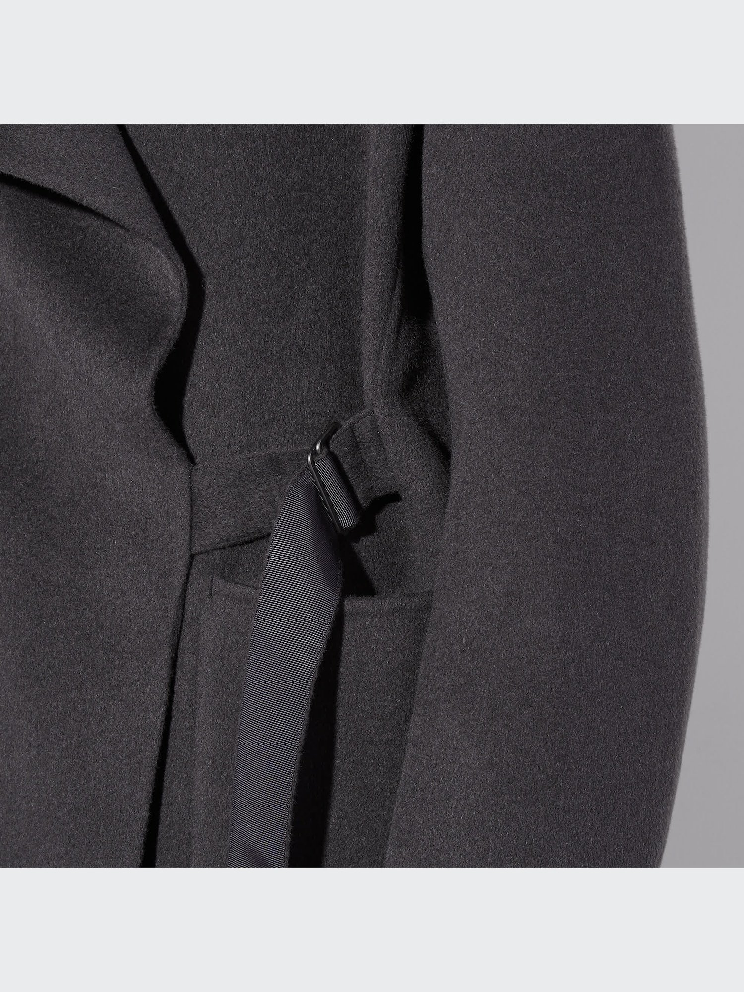 ユニクロ公式 | カシミヤブレンドノーカラーコート