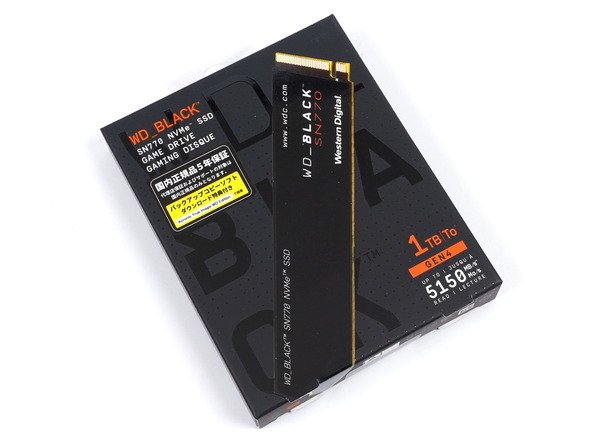 WD_BLACK SN770 NVMe SSD 1TB」をレビュー。BiCS5採用で安価なのに最速