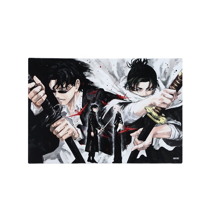 カグラバチ』フルカラーアートボード 暗がり ＜六平千鉱と昼彦、座村清