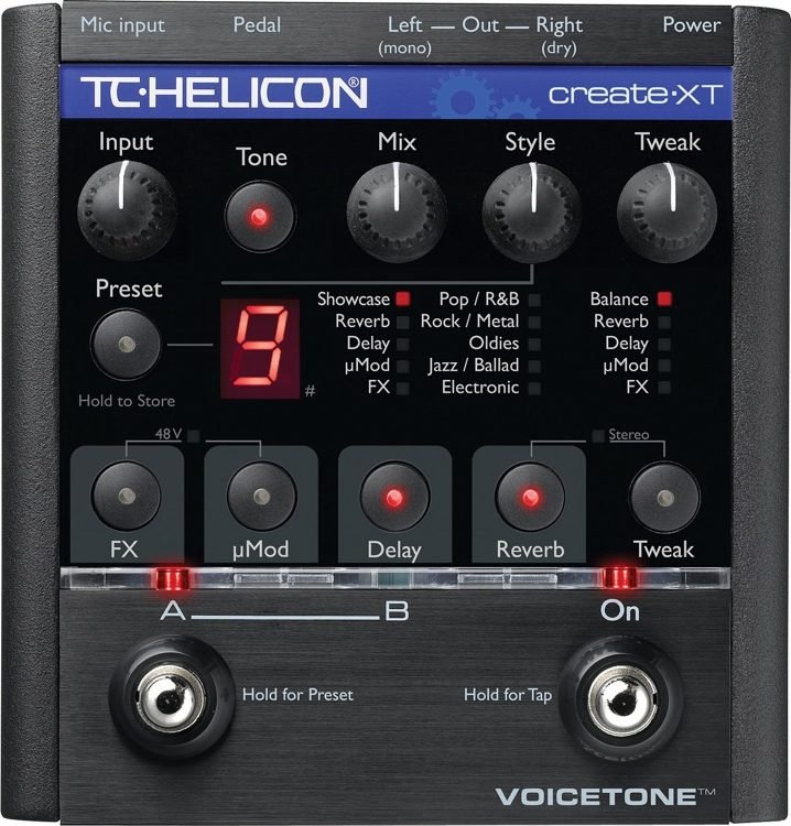 TC-Helicon VoiceTone Create XT Pedal | Sweetwater