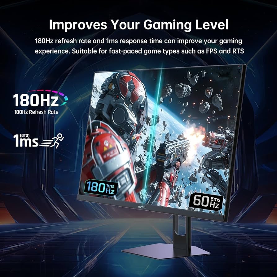 Amazon.com: KTC 27 Inch QHD Gaming Monitor, 180Hz 1ms GTG Fast IPS