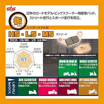 Amazon | キタコ(KITACO) SBS ブレーキパッド 205MS PCX リード110