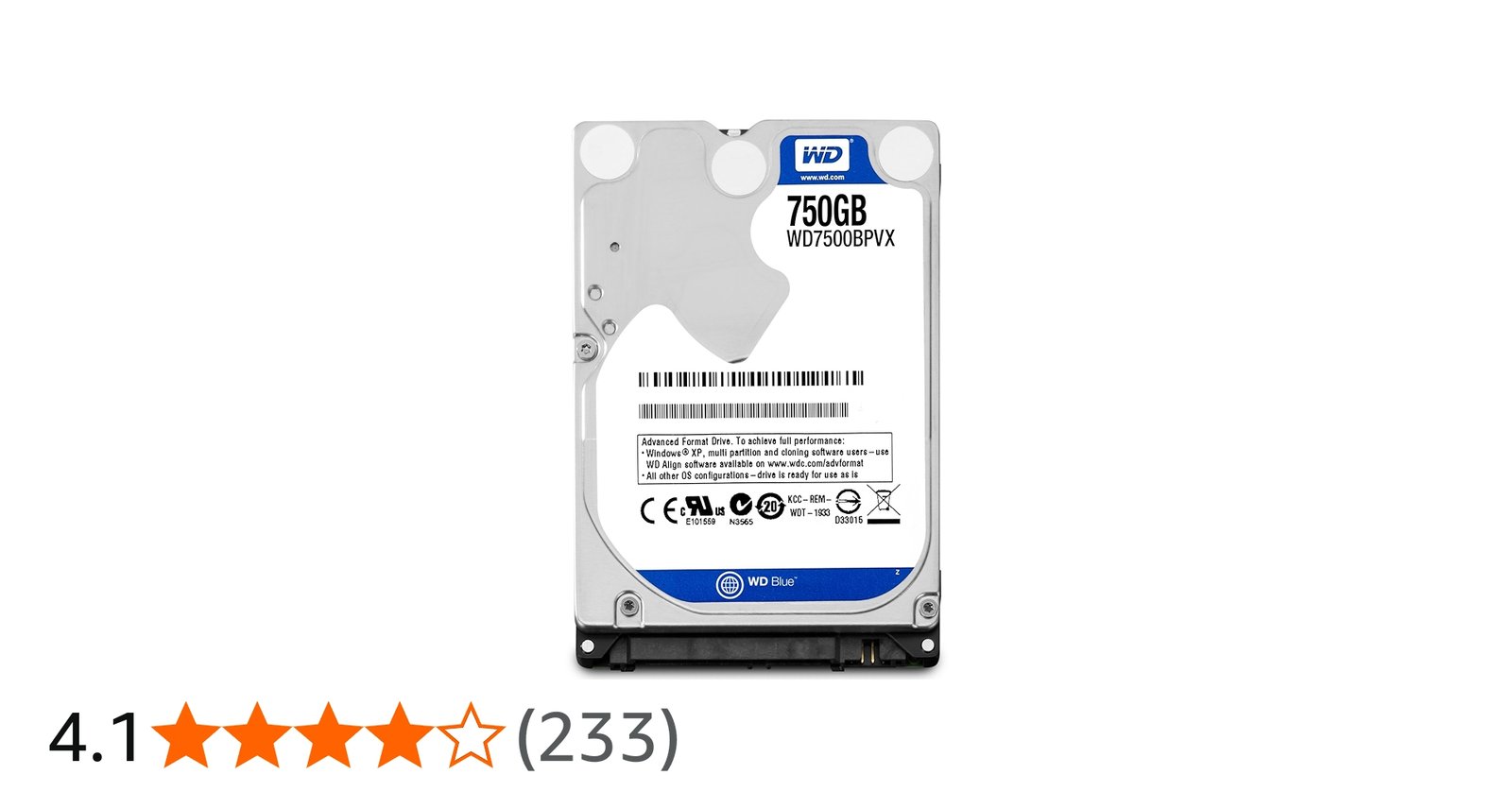 Amazon | WD HDD 内蔵ハードディスク 2.5インチ 750GB WD Blue