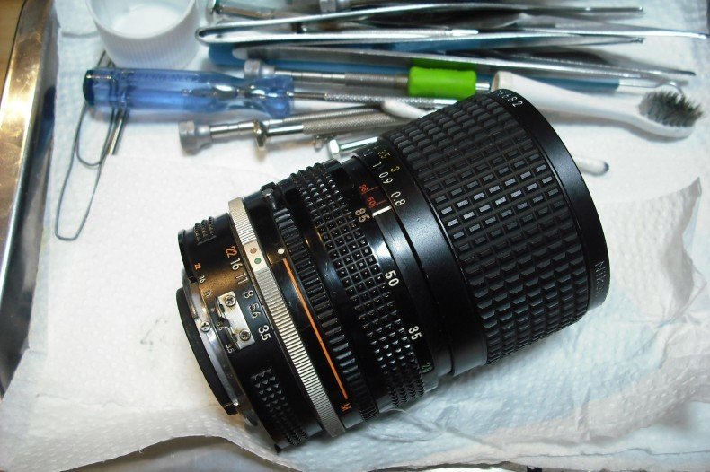 Ai Zoom Nikkor 28-85 F3.5-4.5s」分解掃除 : 亀子のレンズ部屋♨