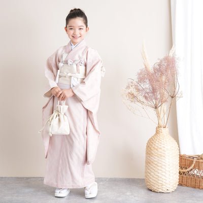 レンタル】七五三 7歳 着物 女の子 utatane レース 作り帯 子供 kids