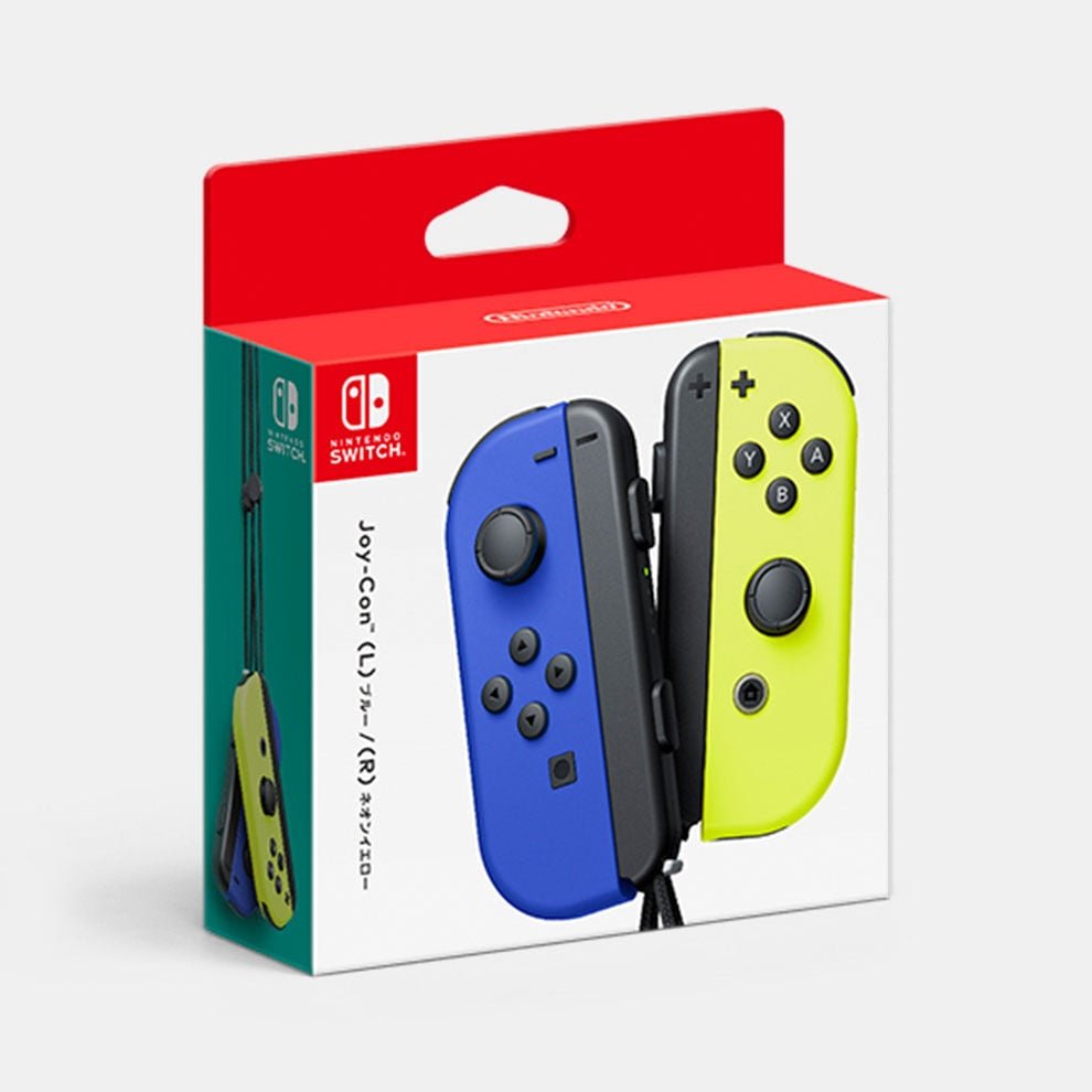 Joy-Con(L) ネオンレッド/(R) ネオンブルー | My Nintendo Store（マイ