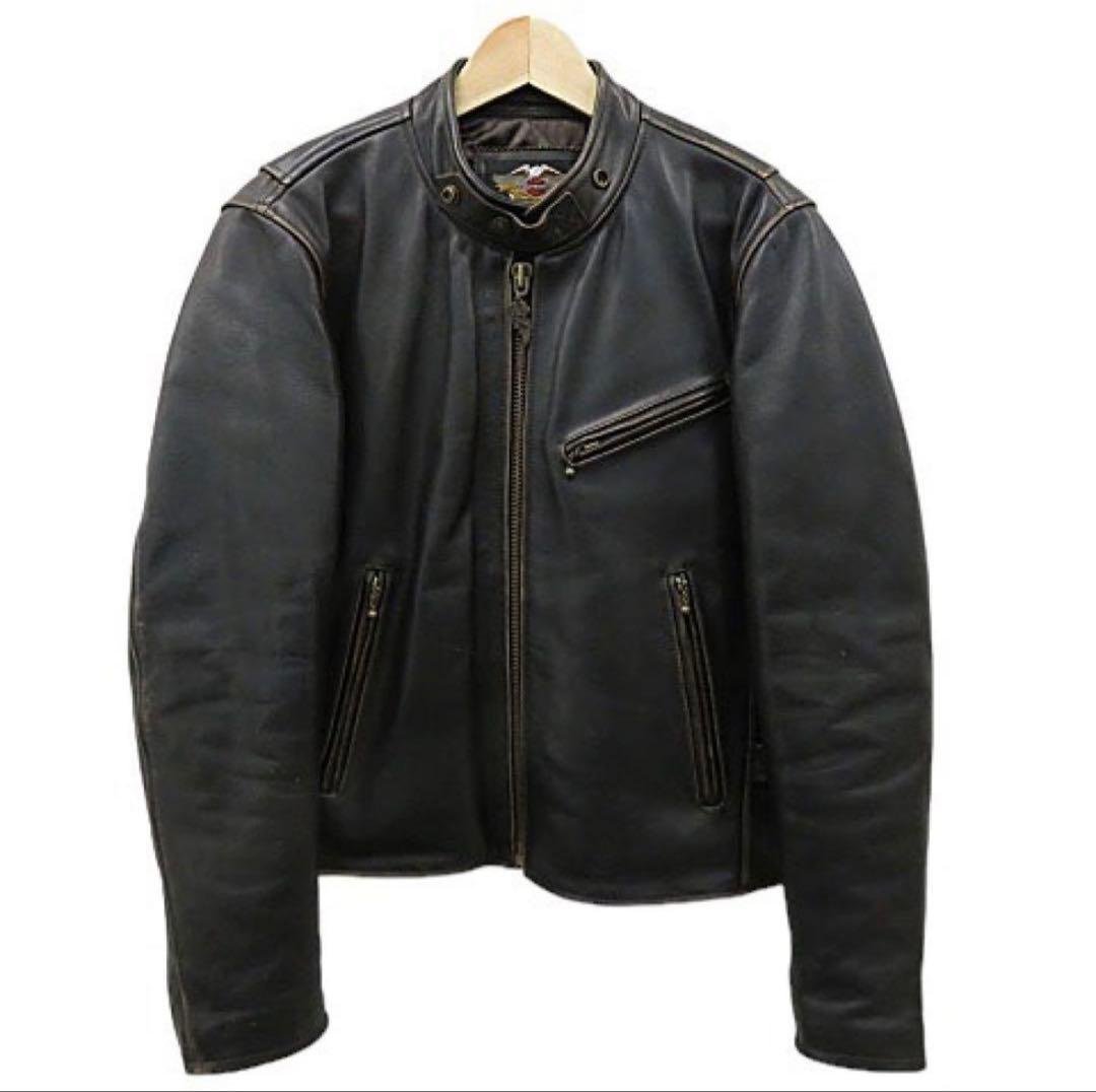 ハーレーダビットソン　シングルライダーズジャケット 60s HARLEY DAVIDSON SINGLE RIDERS LEATHER JACKET SIZE ML