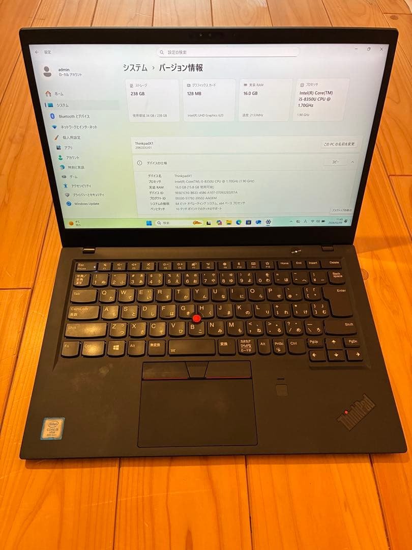 Windowsノート本体 ThinkPad X1 Carbon 14inch i5 16GB SSD256 Amazon.com: Lenovo ThinkPad X1 Carbon (6th Gen) 14-inch FHD Laptop