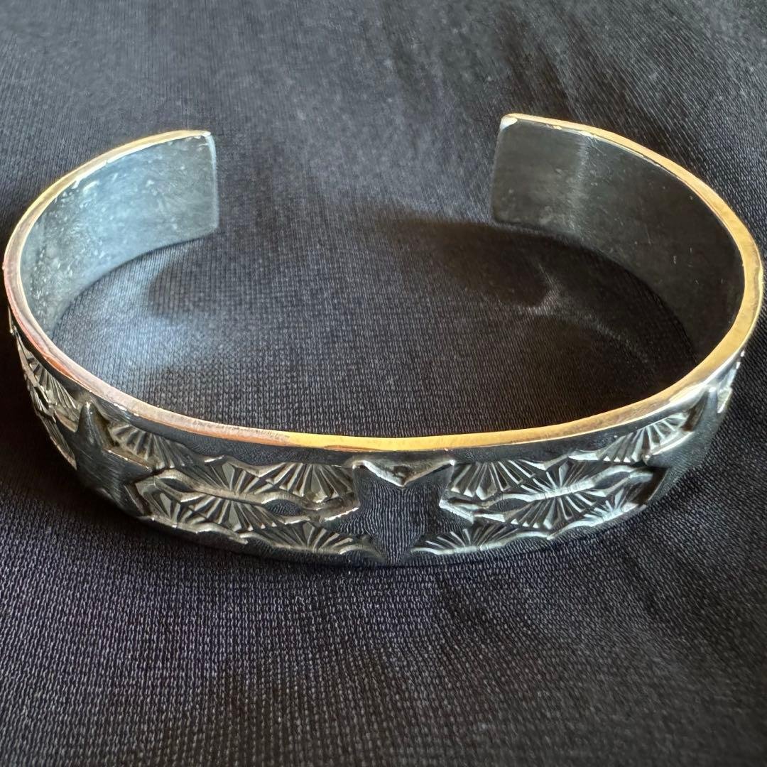 NAVAJOバングルサンシャインリーブ×ビームスプラスナバホシルバー925 Sunshine Reeves Jewelry ナバホ族【サンシャインリーブス】のバングル