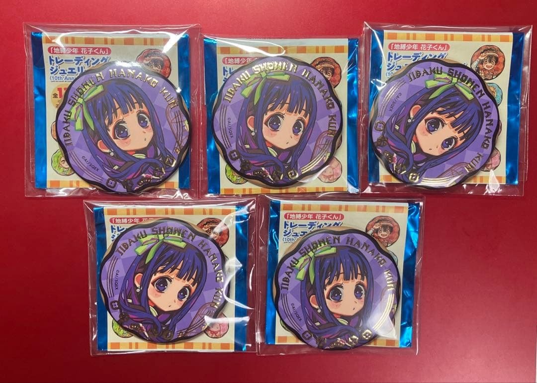 地縛少年花子くん 10周年記念ミュージアム ジュエリー缶バッジ 赤根葵