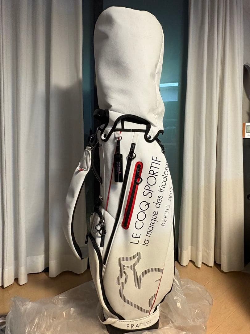 LE COQ SPORTIF キャディバッグ ホワイト le coq sportif GOLF（ルコックスポルティフ ゴルフ） ルコック