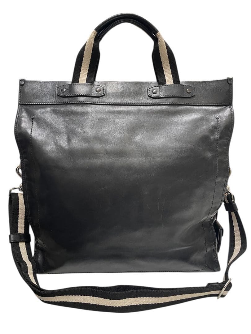 【美品】BALLY 【レザー 2way トートバッグ】ブラック バリー トートバッグ 美品 黒 2way レザー BALLY BALLY 2way トート