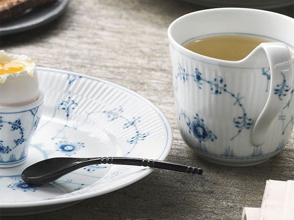 Royal Copenhagen Blue Fluted Plain High Handle Mug / ロイヤル